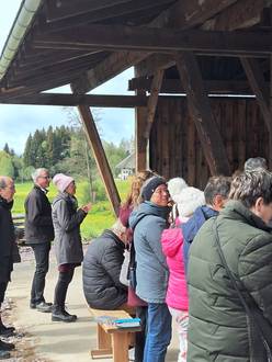 Das Bild zeigt die Eucharistiefeier zu Christi Himmelfahrt