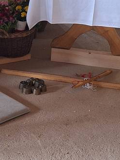 Das Bild zeigt die Eucharistiefeier zu Christi Himmelfahrt